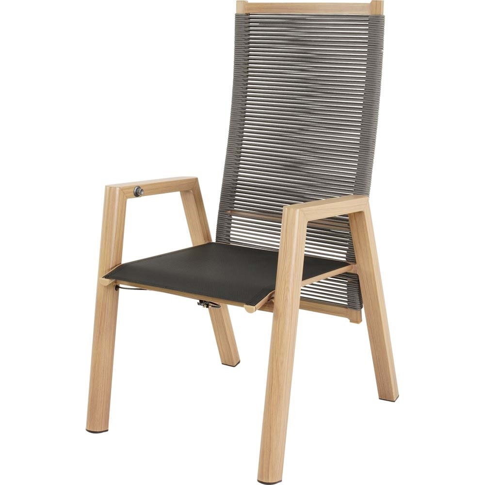 Lesli Living - Bistrostoel Acari - Grijs - 59x65,5x112cm