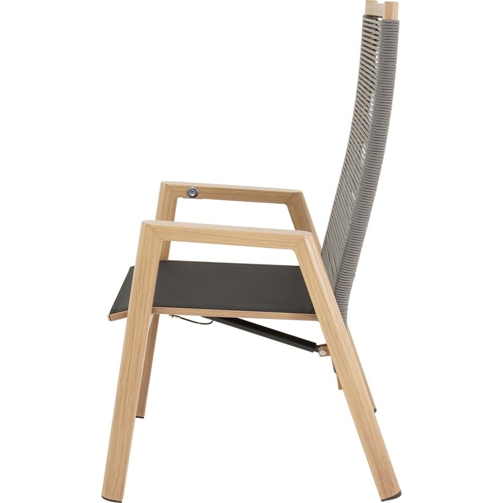 Lesli Living - Bistrostoel Acari - Grijs - 59x65,5x112cm