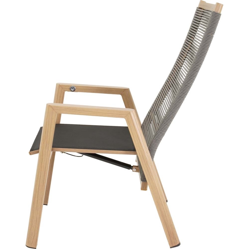 Lesli Living - Bistrostoel Acari - Grijs - 59x65,5x112cm