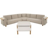 Lesli Living - Loungebank Mezio - Beige - 86x86x28cm