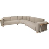 Lesli Living - Loungebank Mezio - Beige - 86x86x28cm