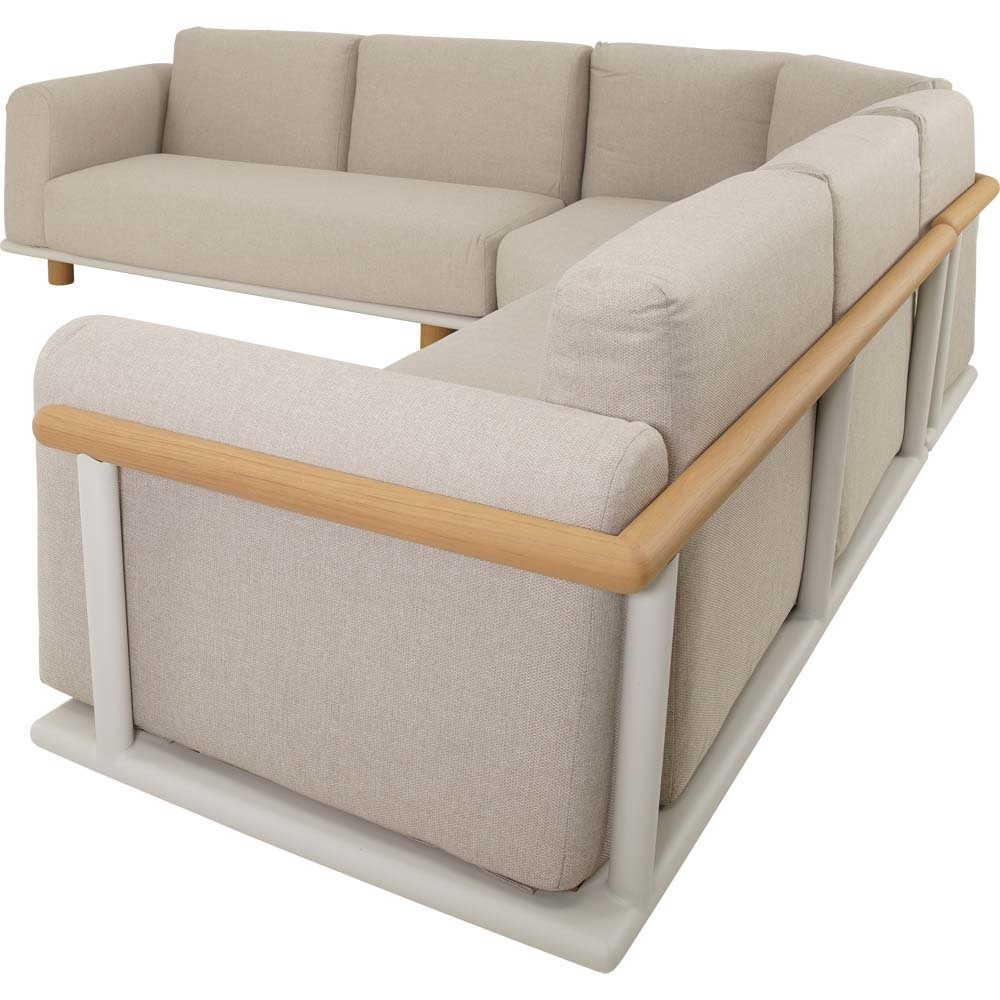 Lesli Living - Loungebank Mezio - Beige - 86x86x28cm