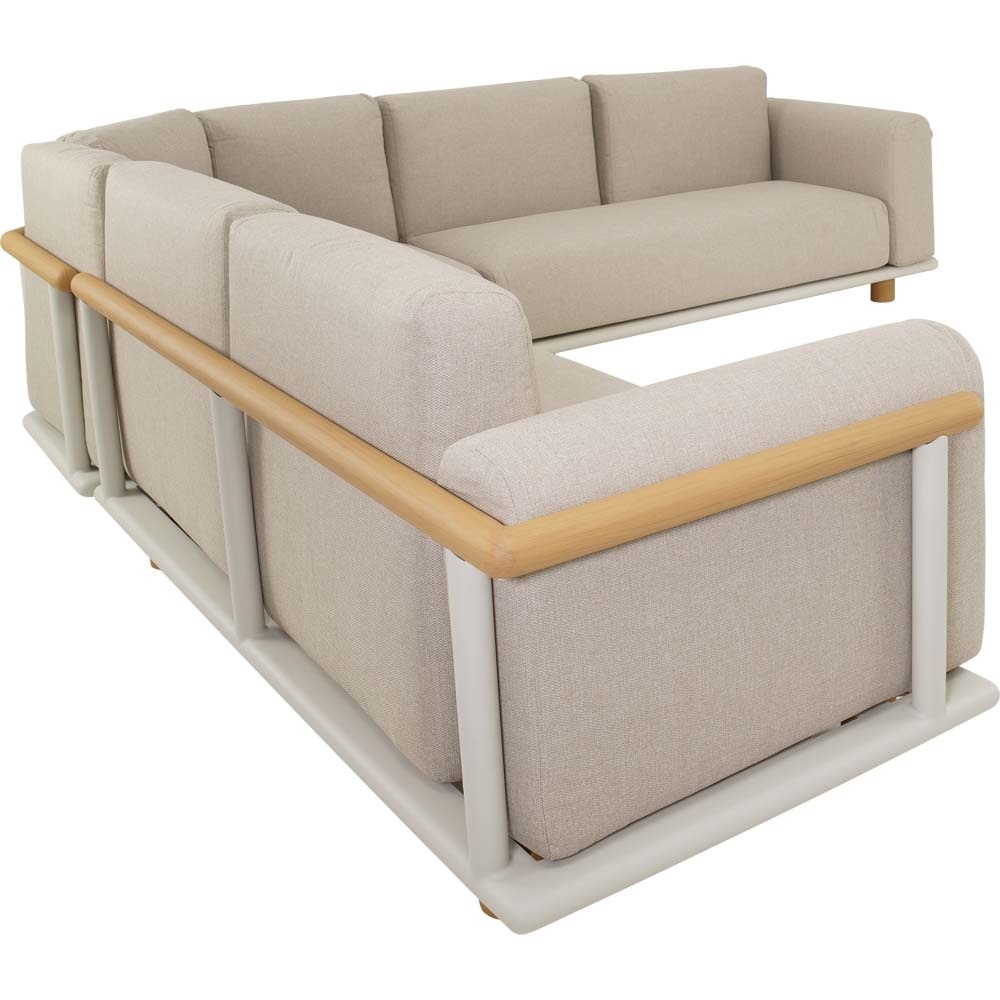 Lesli Living - Loungebank Mezio - Beige - 86x86x28cm
