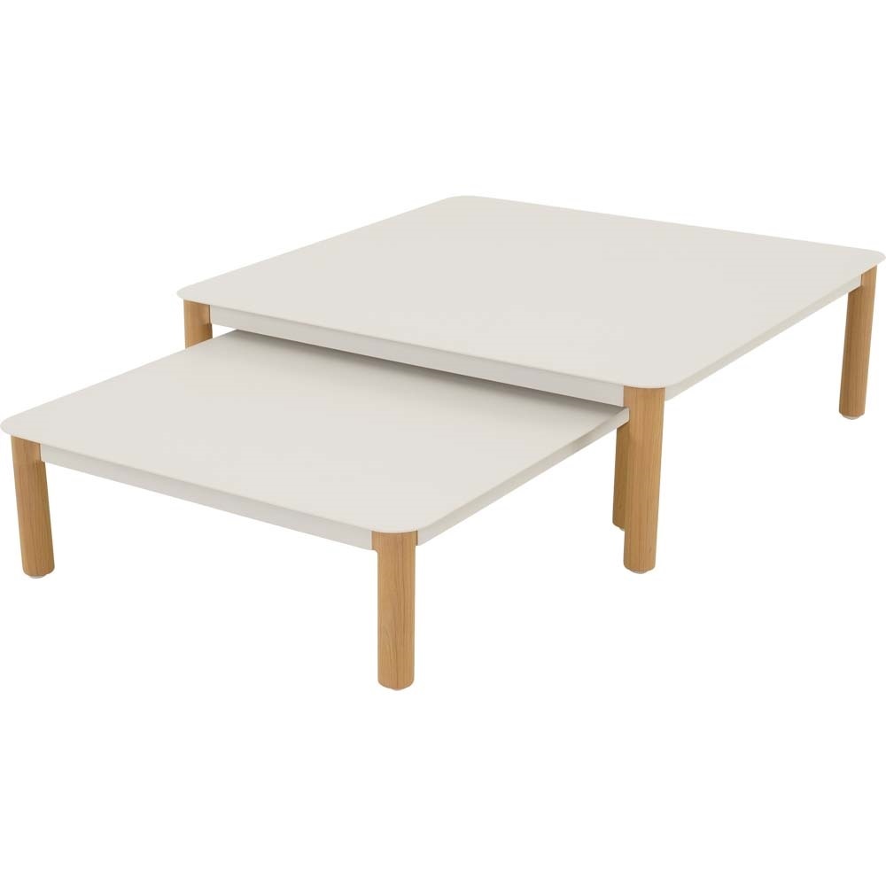 Lesli Living - Loungebank Mezio - Beige - 86x86x28cm