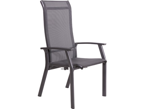 Lesli Living - Bistrostoel Mojito - Antraciet - 63x65x112cm