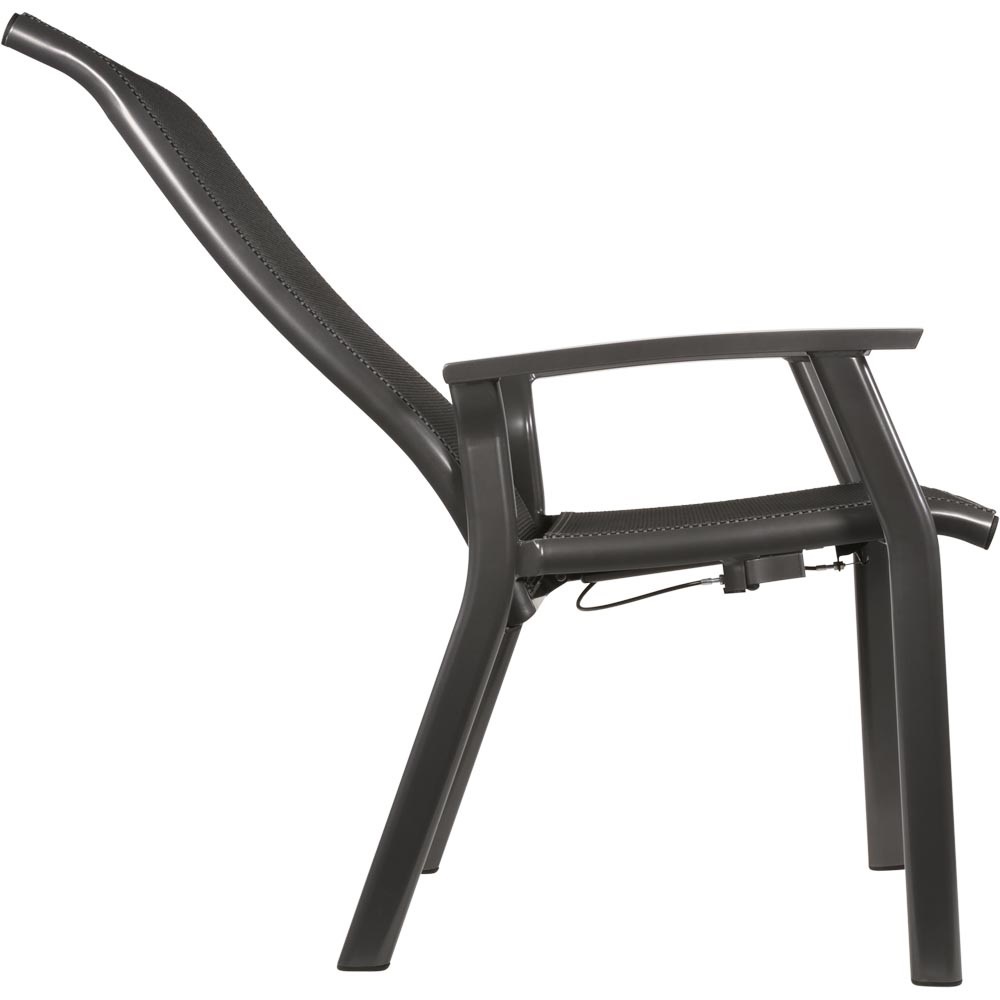 Lesli Living - Bistrostoel Mojito - Antraciet - 63x65x112cm