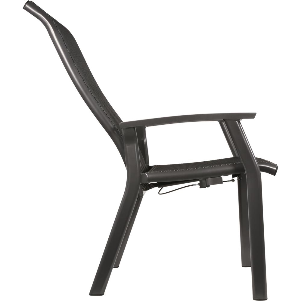 Lesli Living - Bistrostoel Mojito - Antraciet - 63x65x112cm