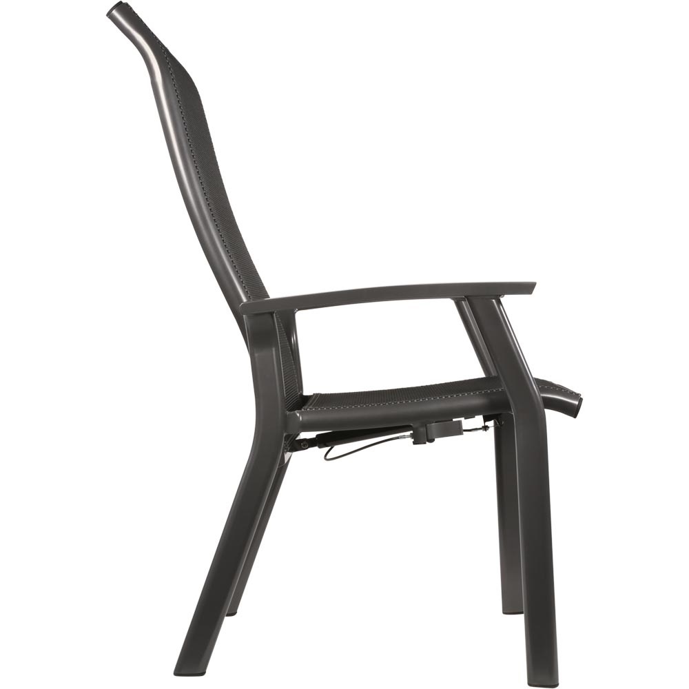 Lesli Living - Bistrostoel Mojito - Antraciet - 63x65x112cm