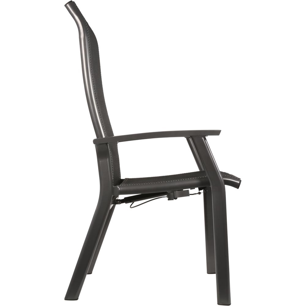 Lesli Living - Bistrostoel Mojito - Antraciet - 63x65x112cm