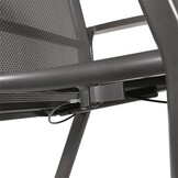 Lesli Living - Bistrostoel Mojito - Antraciet - 63x65x112cm
