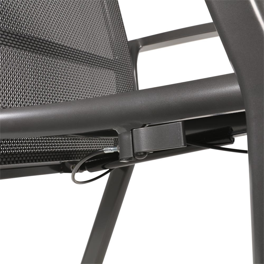 Lesli Living - Bistrostoel Mojito - Antraciet - 63x65x112cm