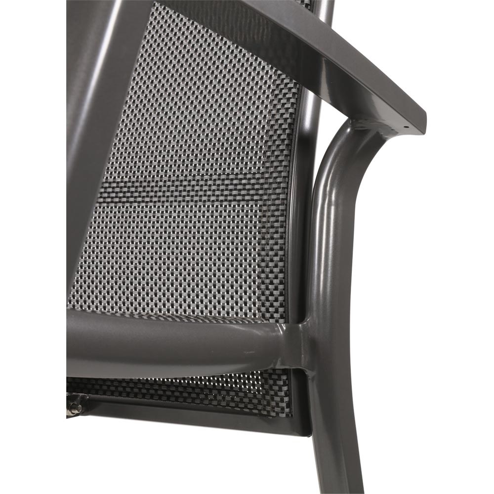 Lesli Living - Bistrostoel Mojito - Antraciet - 63x65x112cm