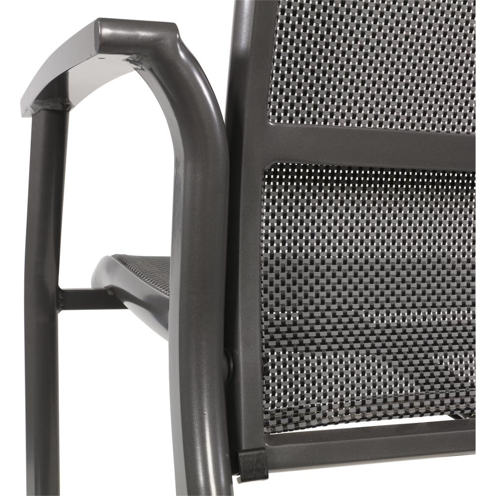 Lesli Living - Bistrostoel Mojito - Antraciet - 63x65x112cm