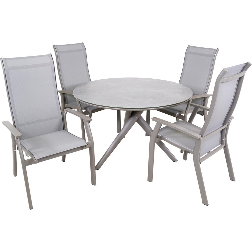 Lesli Living - Bistrostoel Mojito - Antraciet - 63x65x112cm