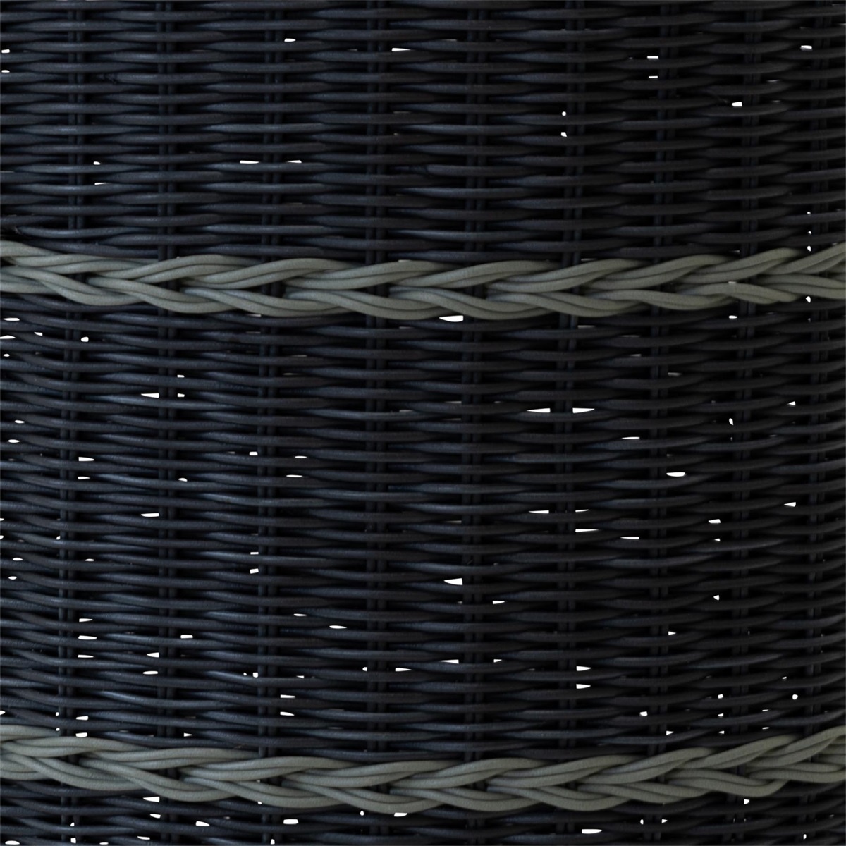 Lesli Living - Poef Saigon - Zwart - Ø41x40cm