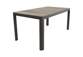 Lesli Living - Tuintafel Castilla - Antraciet - 160x90x74cm