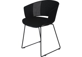 Lesli Living - Bistrostoel Orly - Zwart - 58,5x45,5∕53x79cm