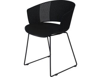 Lesli Living - Bistrostoel Orly - Zwart - 58,5x45,5∕53x79cm