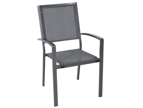 Lesli Living - Bistrostoel Mojito - Antraciet - 55x65x95cm