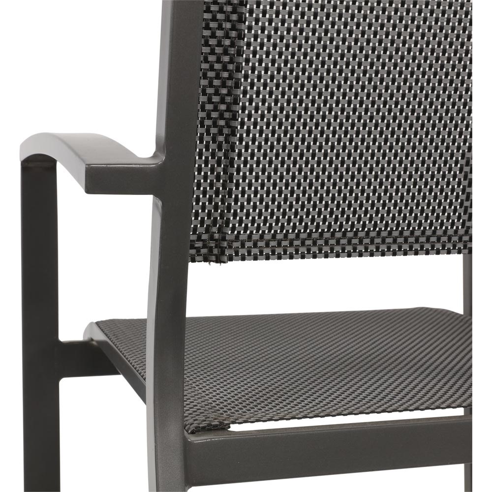 Lesli Living - Bistrostoel Mojito - Antraciet - 55x65x95cm