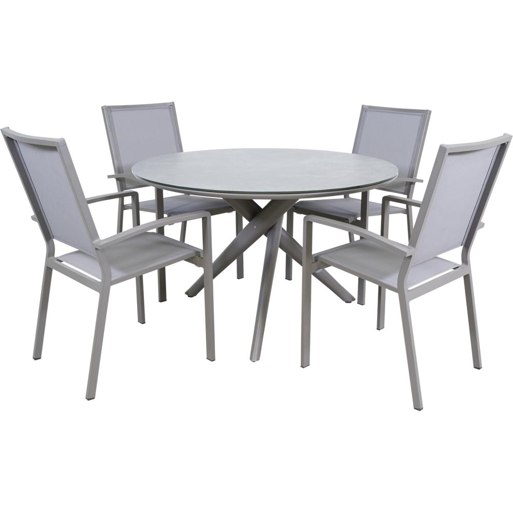 Lesli Living - Bistrostoel Mojito - Antraciet - 55x65x95cm