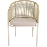 Lesli Living - Bistrostoel Kioto - Beige - 56x62x77cm - Set van 2