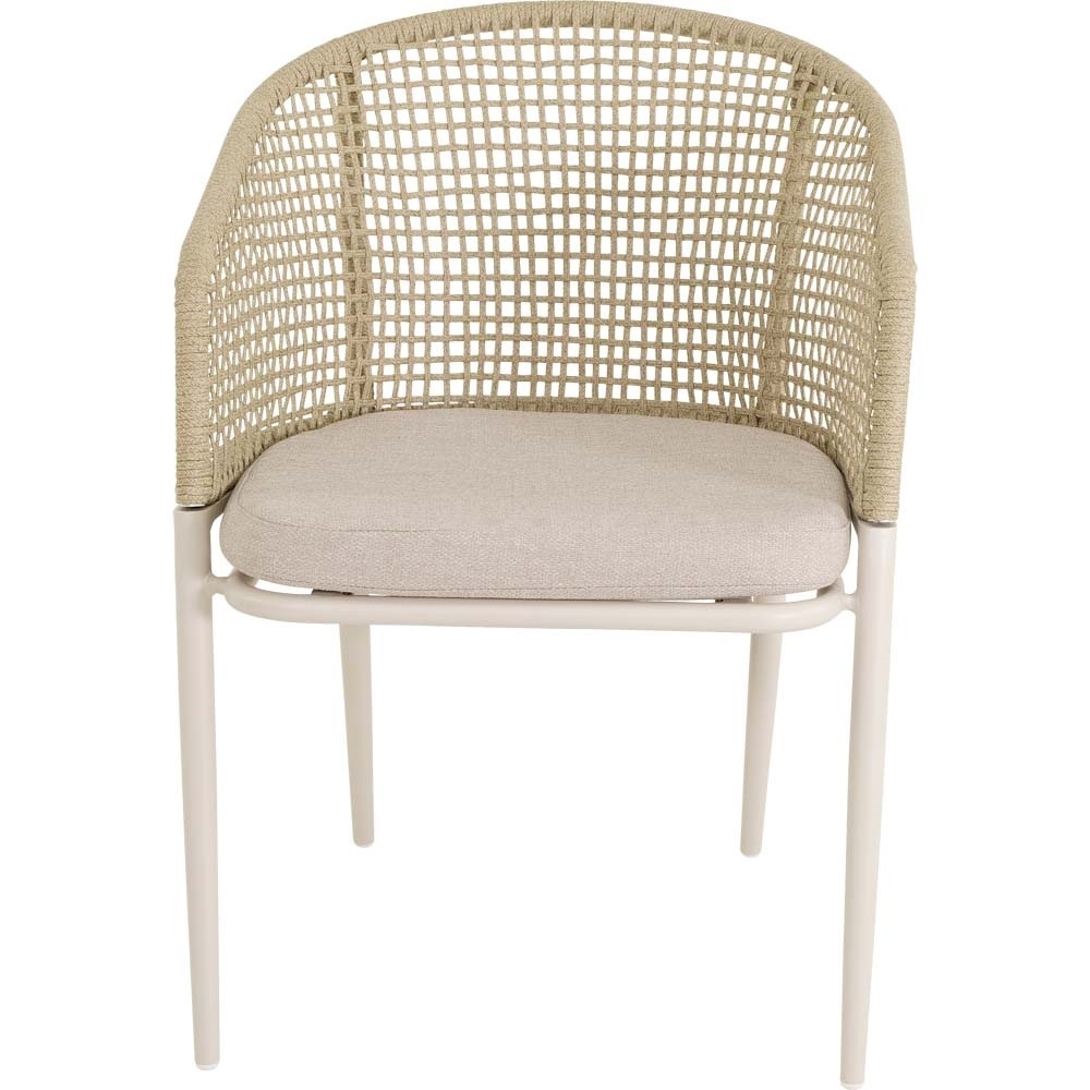 Lesli Living - Bistrostoel Kioto - Beige - 56x62x77cm - Set van 2