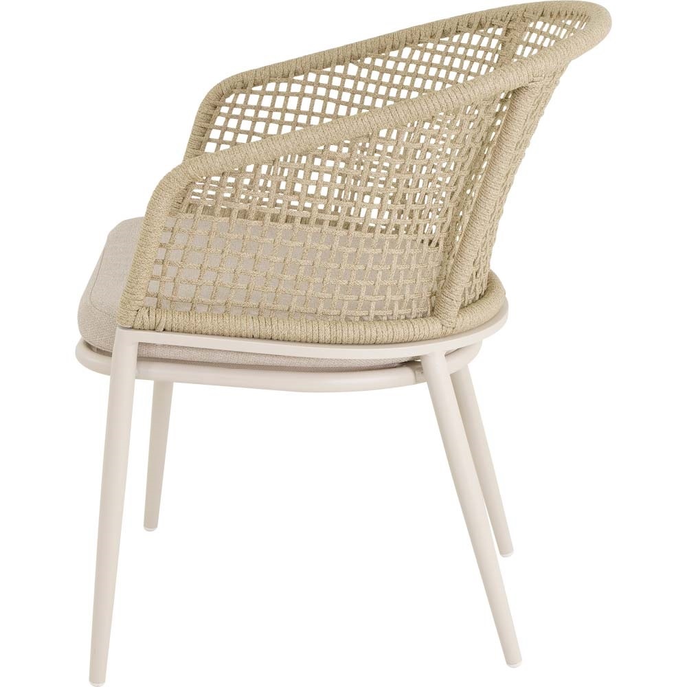Lesli Living - Bistrostoel Kioto - Beige - 56x62x77cm - Set van 2