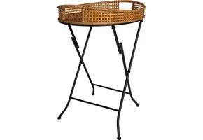 Lesli Living - Tuintafel Levi - Bruin - 62x43x69,5cm