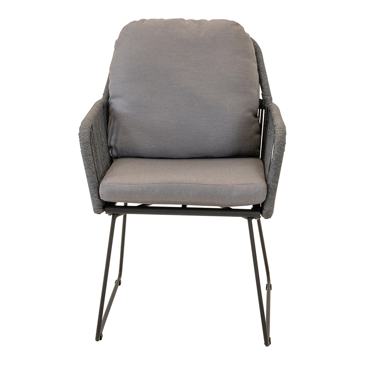 Lesli Living - Bistrostoel Riff - Grijs - 58x66x88cm - Set van 2