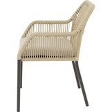 Lesli Living - Bistrostoel Akita - Beige - 56x62x81cm
