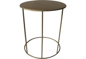 Lesli Living - Tuintafel Emma - Goud - Ø40x54,5cm