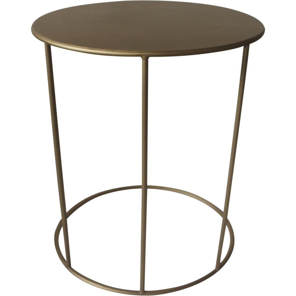 Lesli Living - Tuintafel Emma - Goud - Ø40x54,5cm