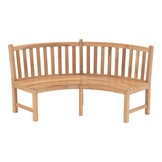 Lesli Living - Loveseat teak - Zwart - 200x53x92cm