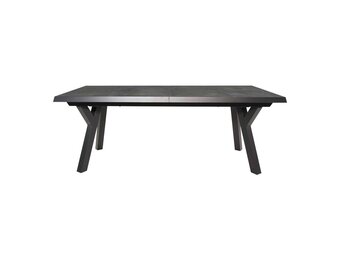 Lesli Living - Tuintafel Murcia - Grijs - 204/264x102cm