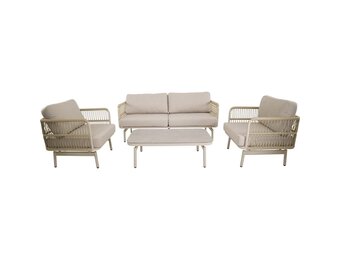 Lesli Living - Loungebank Akiro - Beige - 179x75x66cm