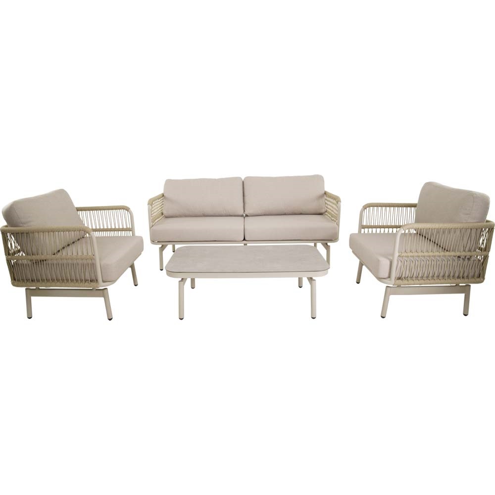 Lesli Living - Loungebank Akiro - Beige - 179x75x66cm