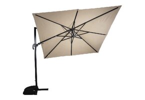 Lesli Living - Push-up parasol VirgoFlex - Beige - 300x300cm