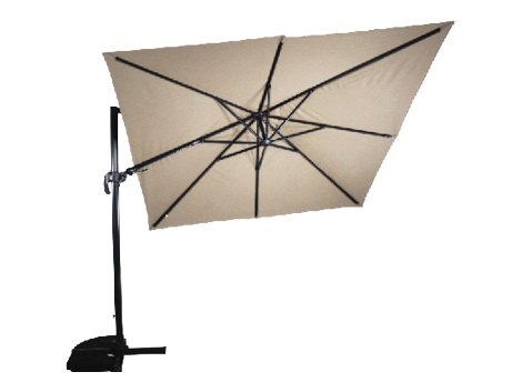 Lesli Living - Push-up parasol VirgoFlex - Beige - 300x300cm