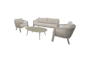 Lesli Living - Loungebank Tanoa - Taupe - 174x78x69cm