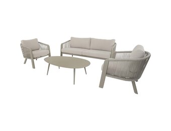 Lesli Living - Loungebank Tanoa - Taupe - 174x78x69cm