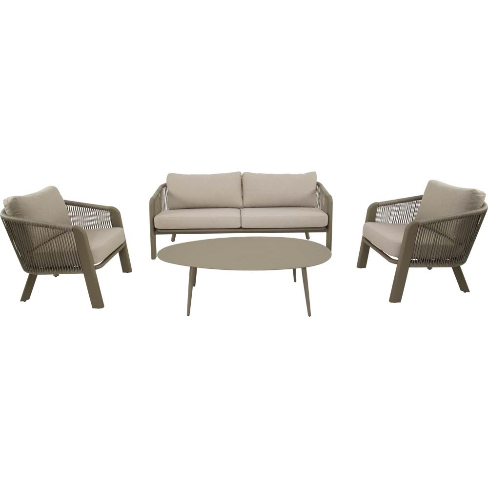 Lesli Living - Loungebank Tanoa - Taupe - 174x78x69cm