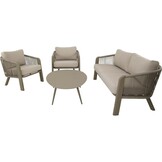 Lesli Living - Loungebank Tanoa - Taupe - 174x78x69cm