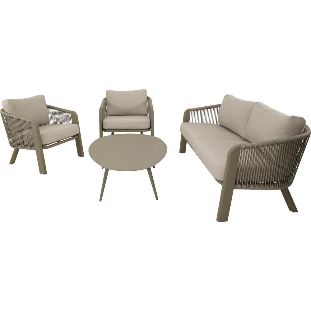 Lesli Living - Loungebank Tanoa - Taupe - 174x78x69cm