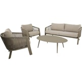 Lesli Living - Loungebank Tanoa - Taupe - 174x78x69cm