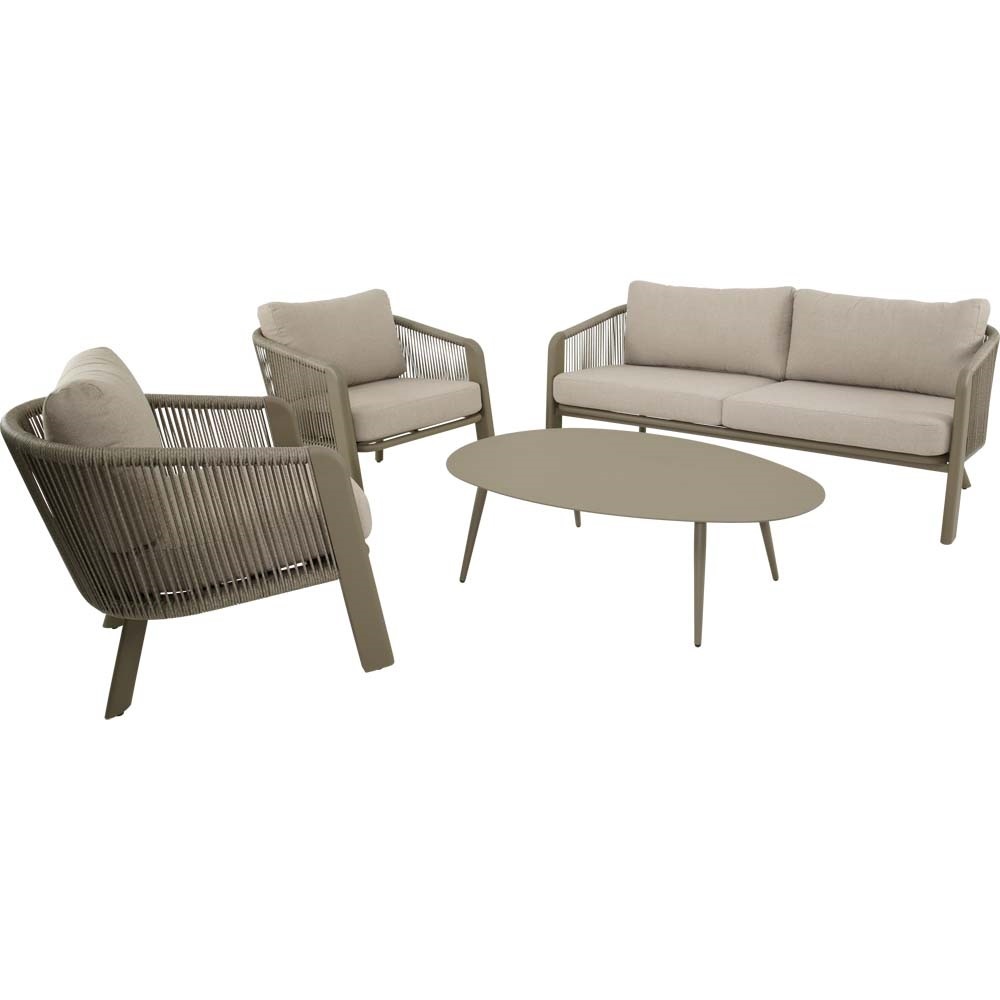 Lesli Living - Loungebank Tanoa - Taupe - 174x78x69cm