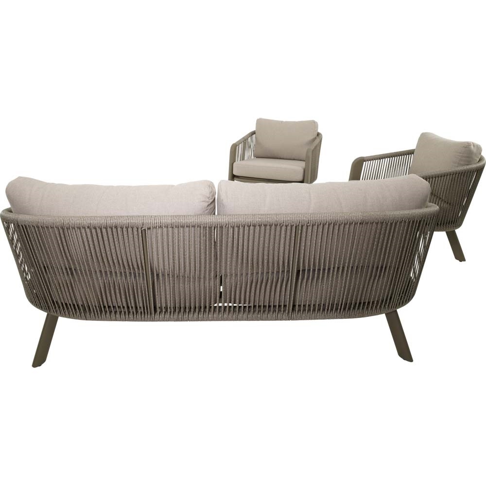 Lesli Living - Loungebank Tanoa - Taupe - 174x78x69cm