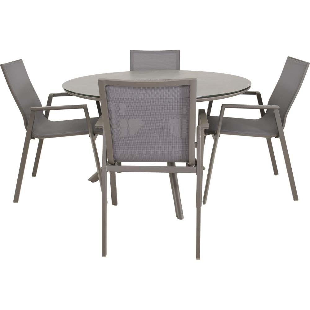 Lesli Living - Tuintafel Mojito - Grijs - Ø120x74cm