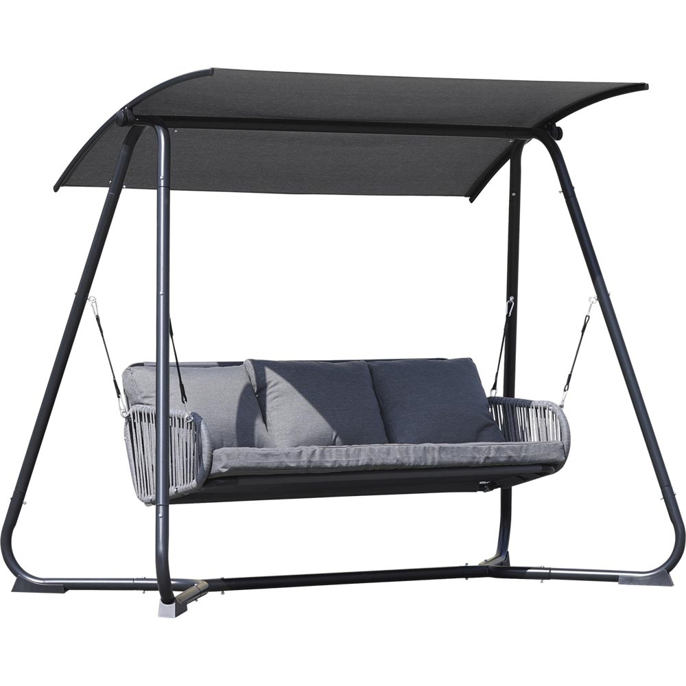 Lesli Living - Loveseat Elba - Zwart - 236x125x180cm