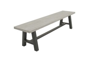 Lesli Living - Bankje Fresco - Grijs - 180x40x45cm